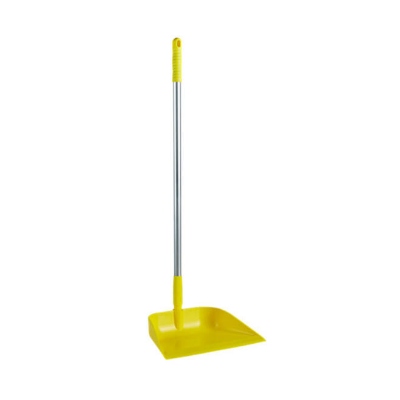 Stofblik met steel - 75 cm - Geel