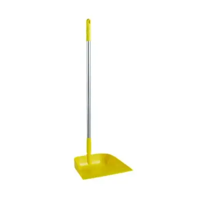 Stofblik met steel - 75 cm - Geel