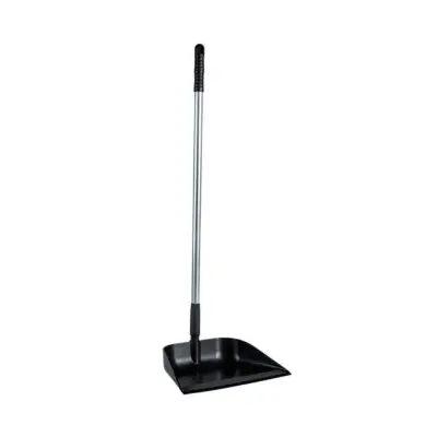 Stofblik met steel - 75 cm - Zwart