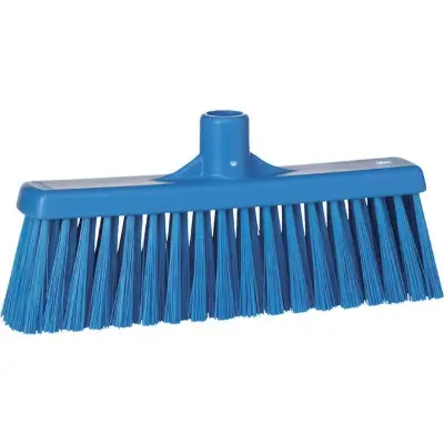 Vikan Bezem met Rechte Nek - 310 mm - Blauw