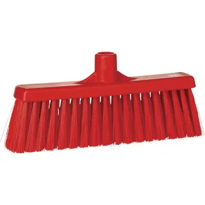 Vikan Bezem met Rechte Nek - 310 mm - Rood