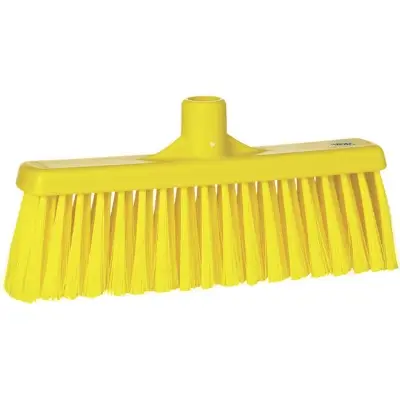 Vikan Bezem met Rechte Nek - 310 mm - Geel