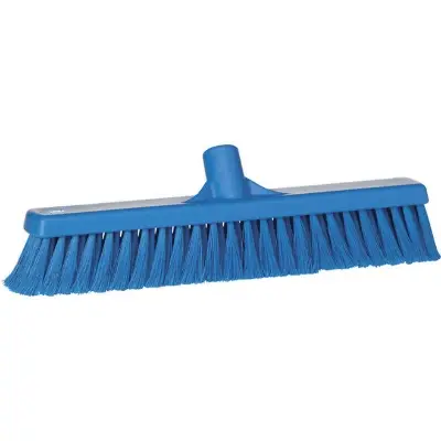 Vikan Zachte Vloerveger met Splitvezels - 410 mm - Blauw