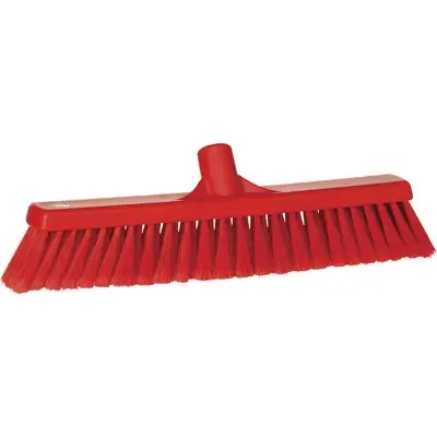 Vikan Zachte Vloerveger met Splitvezels - 410 mm - Rood