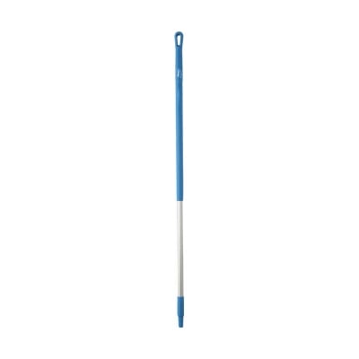 Vikan ergonomische aluminium steel 130 cm blauw