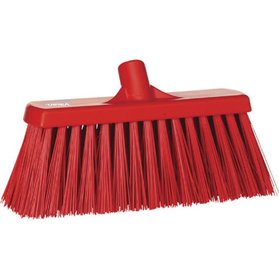Brede bezem Hard Rood