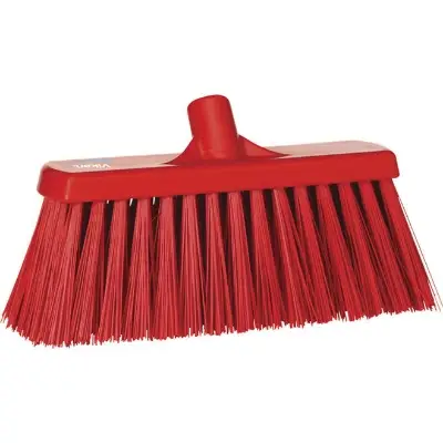 Brede bezem Hard Rood