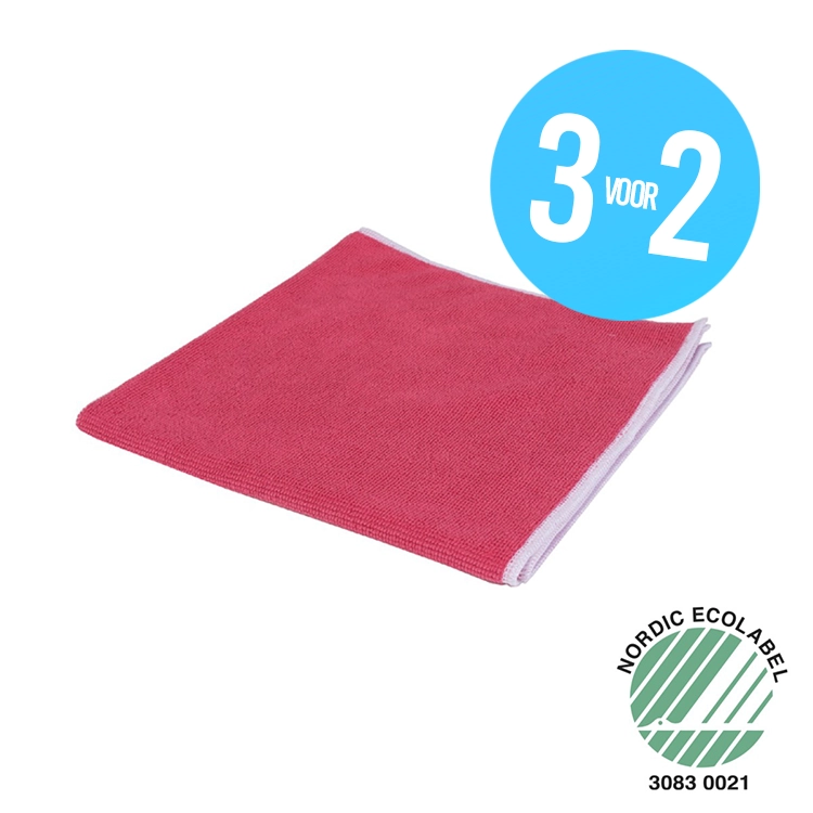 Wecoline Premium Microvezeldoek Rood – Mega Actie 3=2