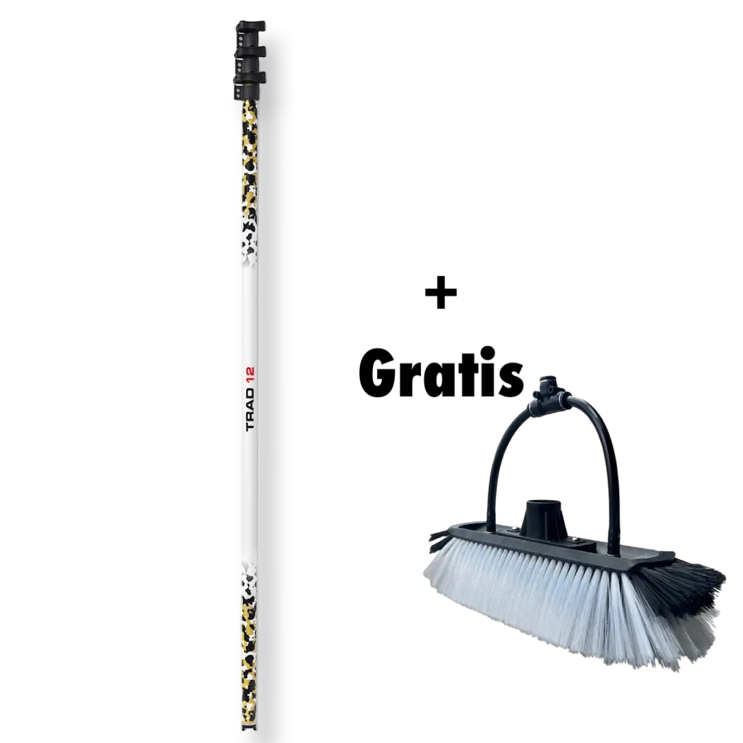trade 12 REACH-iT TRAD Pole 12 FT (3,60 meter) + Gratis Borstel