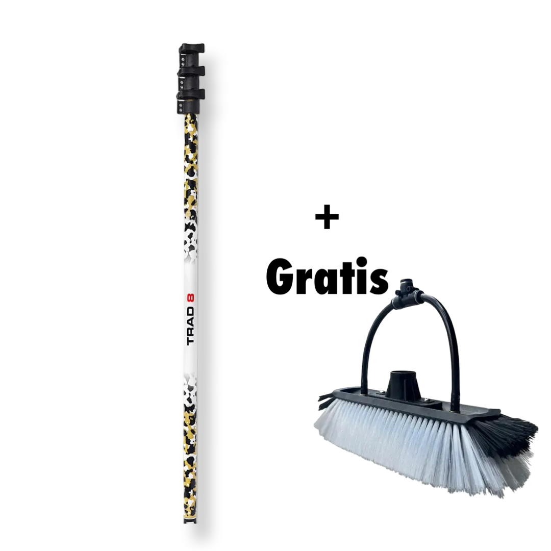 trade 8 REACH-iT TRAD Pole 8FT (2,40 meter) + Gratis Borstel