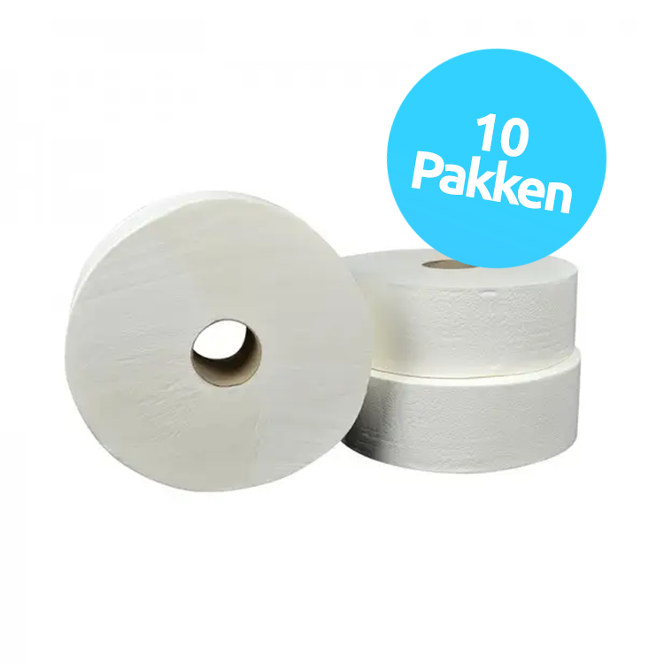 Toiletpapier Maxi Jumbo 2-laags 6 rollen à 380 meter - 10 Stuks (€21,95 per stuk)