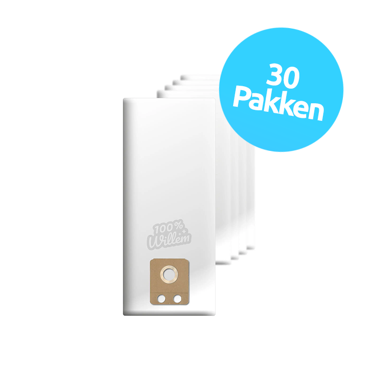 30 VP300 Stofzuigerzakken geschikt voor Nilfisk GD1000 / VP300 - 30 x 5 stuks (€5,95 per pak)